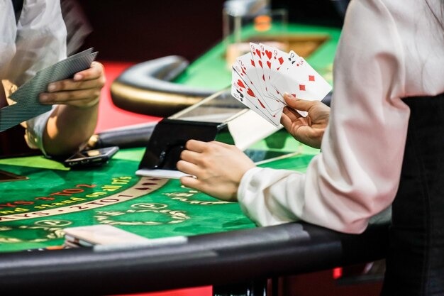 Live dealer at Andar Bahar table on bw slot mobile app